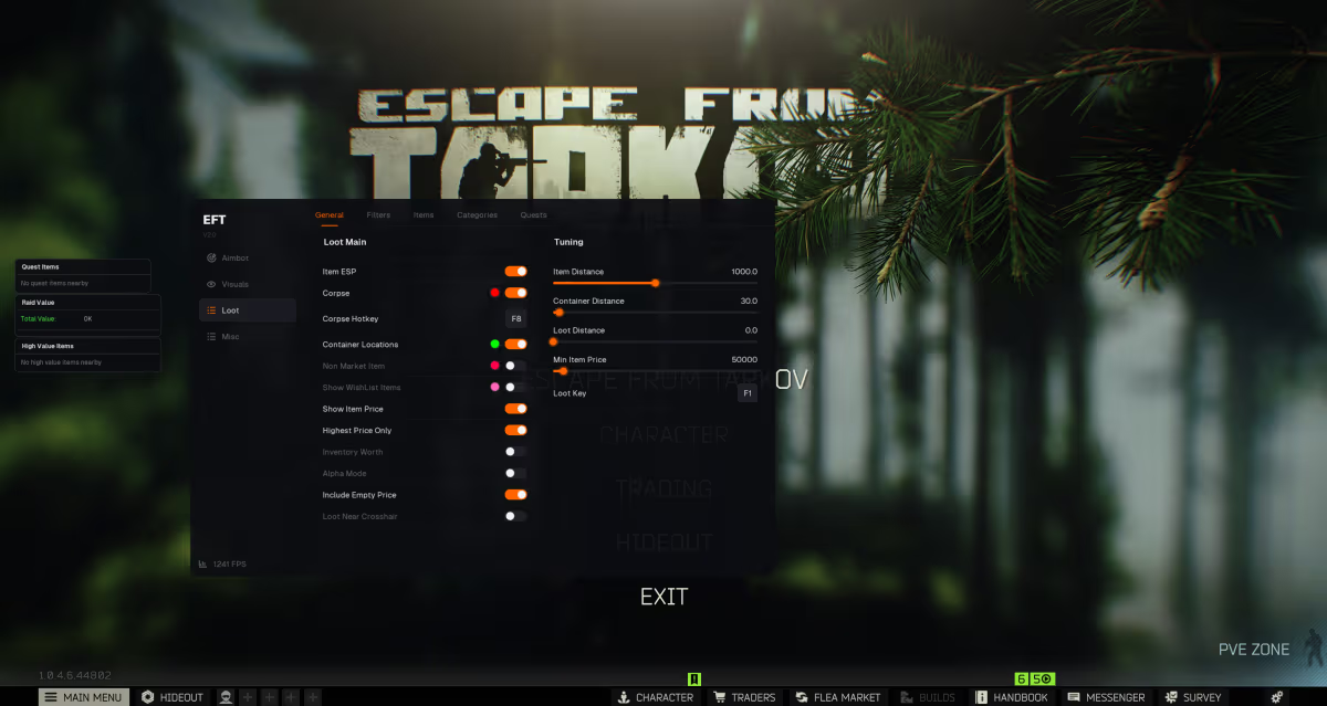 Kernaim Escape from Tarkov in-game screenshot
